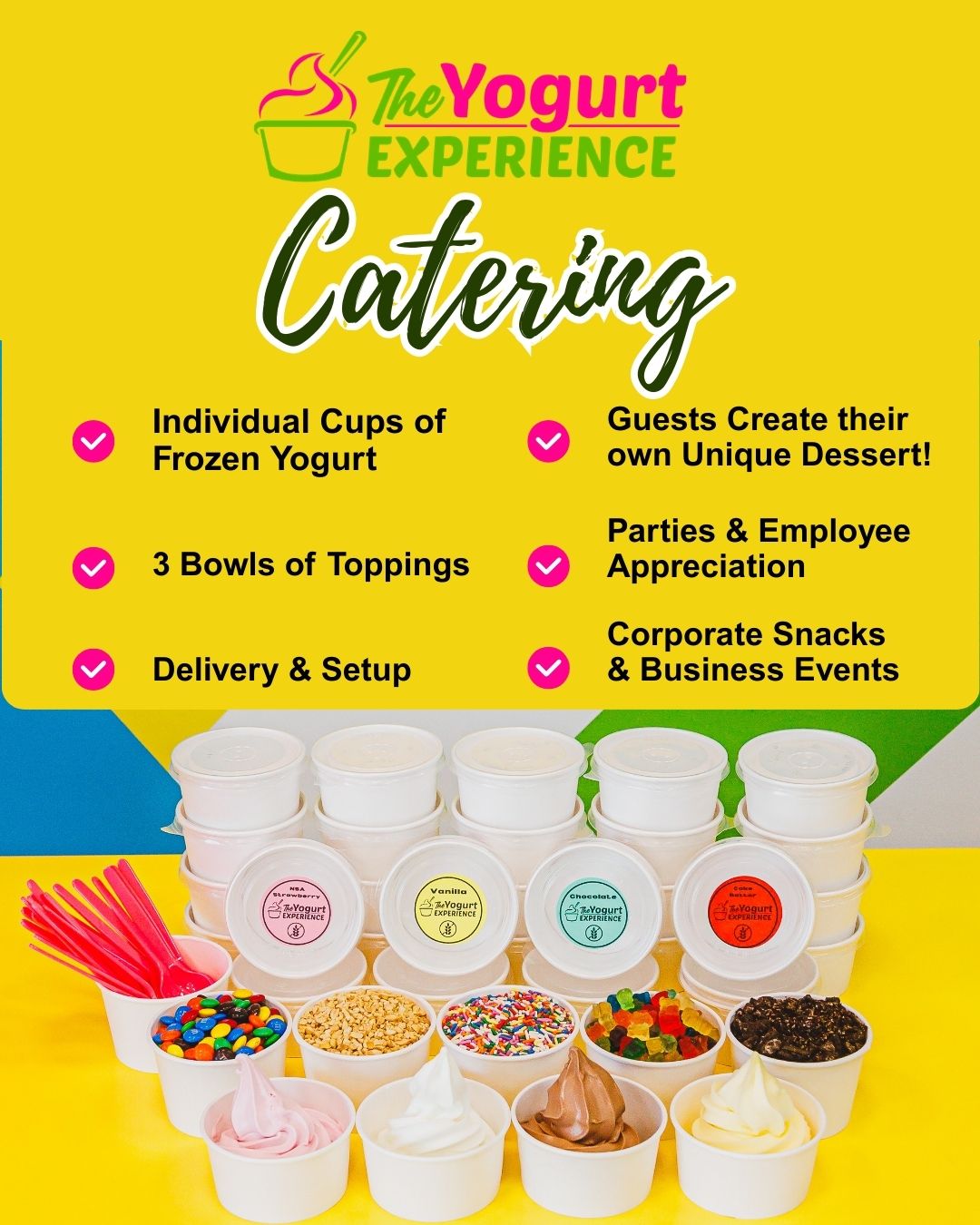 Orange and Green Modern Catering Services Instagram Post